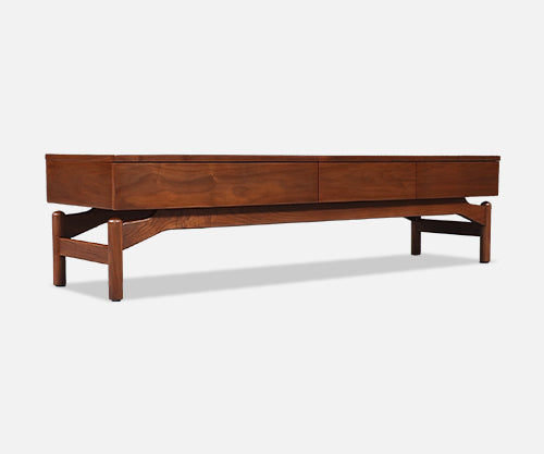 Greta M. Grossman Bench / Coffee Table w/ Drawers for Glenn of CA