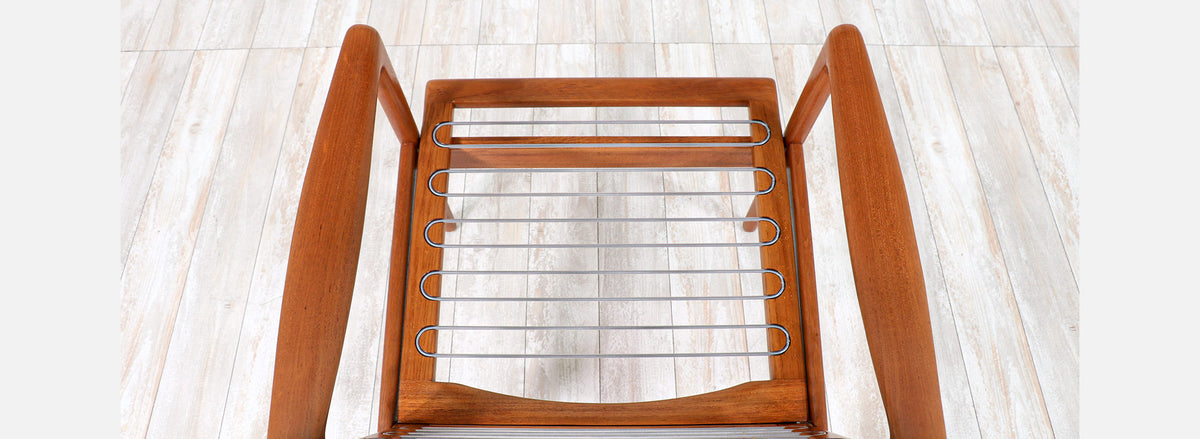 Fredrik Kayser Sculpted Teak Lounge Chair for Vatne Mobelfabrikk