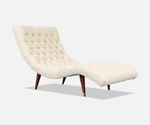 Adrian Pearsall Diamond Button-Tufted Chaise Lounge for Craft Associates