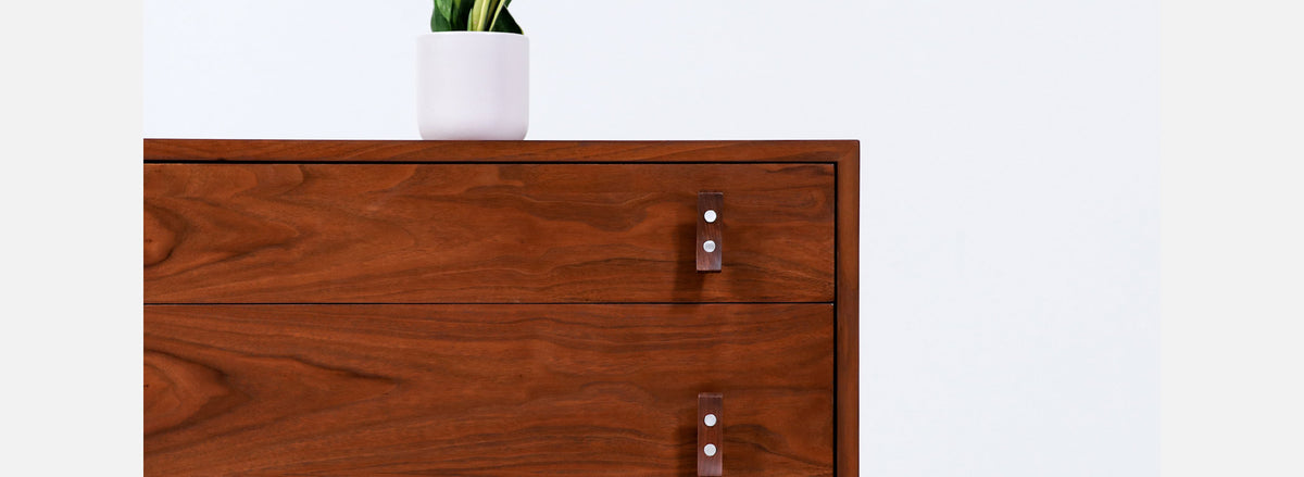 California Modern 6-Drawer Walnut Dresser by Stanley Young