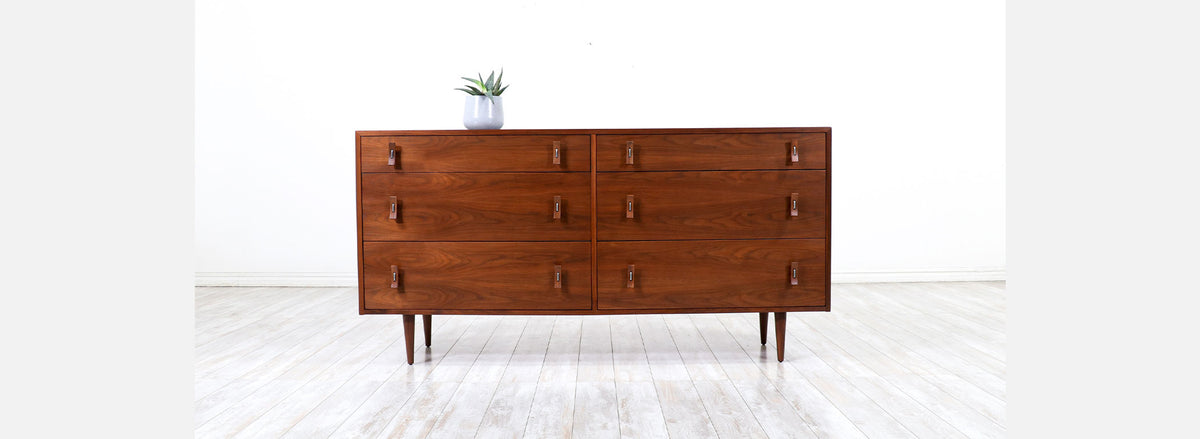 California Modern 6-Drawer Dresser by Stanley Young 