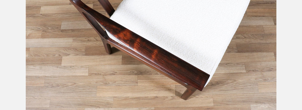 Fredrik Kayser Model-395 Rosewood Lounge Chair for Vatne Møbler
