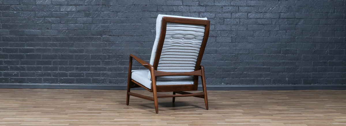 Mid-Century Reclining Lounge Chair by Ib Kofod-Larsen for Selig