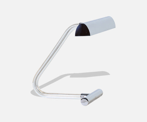 Peter Hamburger "Crylicord" Sculpted Lucite & Chrome Table Lamp