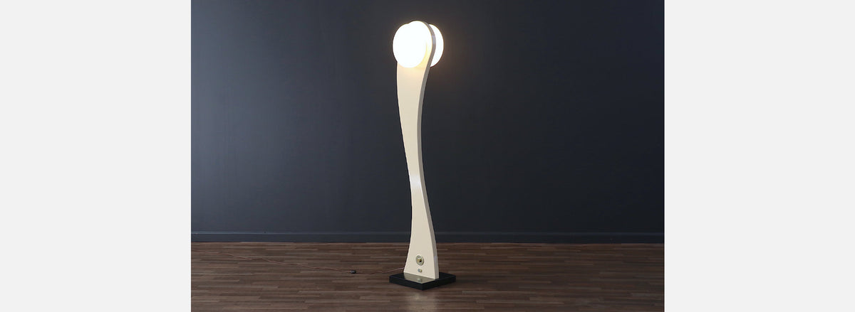 Mid-Century Modern Sculpted Lacquered Floor Lamp