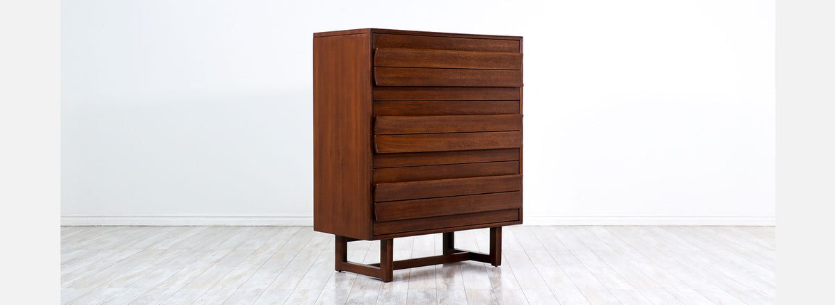 Paul Laszlo Sculpted Highboy for Brown Saltman