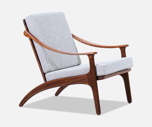 Arne Hovmand-Olsen Sculpted Teak Lounge Chair for Mogens Kold