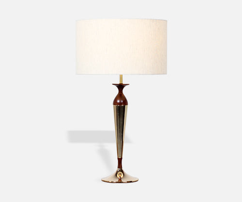 Tony Paul Walnut & Brass Table Lamp for Westwood Industries