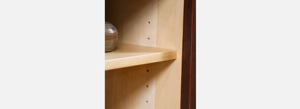 Carlo Jensen Tambour-Door Rosewood Credenza for Hundevad 