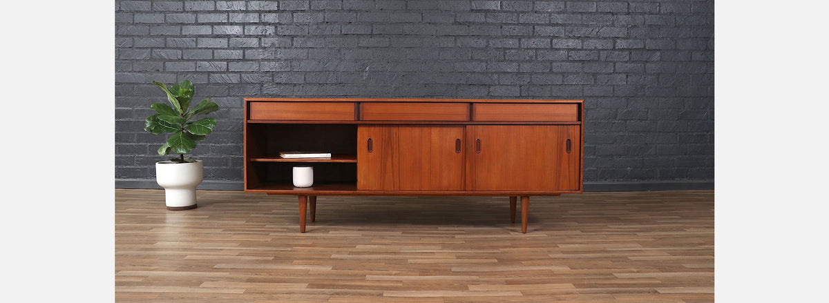 Mid-Century Modern Teak Credenza by Punch Design