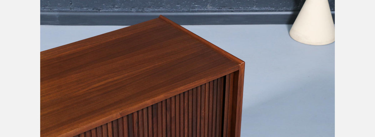 Merton L. Gershun Low Tambour-Door Credenza for Dillingham