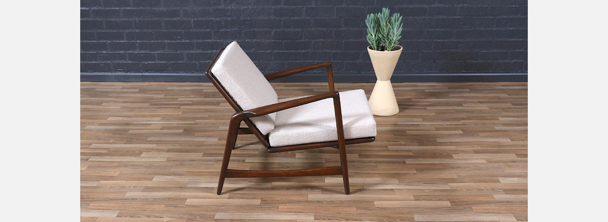 Danish Modern Reclining Lounge Chair by Ib Kofod-Larsen