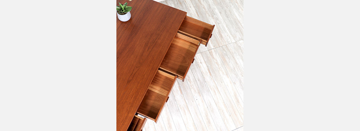 Danish Modern Flip-Top Partners Teak Desk by Peter Løvig Nielsen