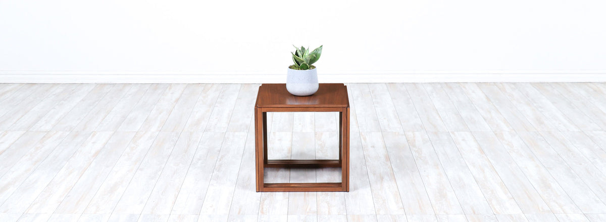 Kai Kristiansen Model-33 Walnut Interlocking Cube Nesting Tables