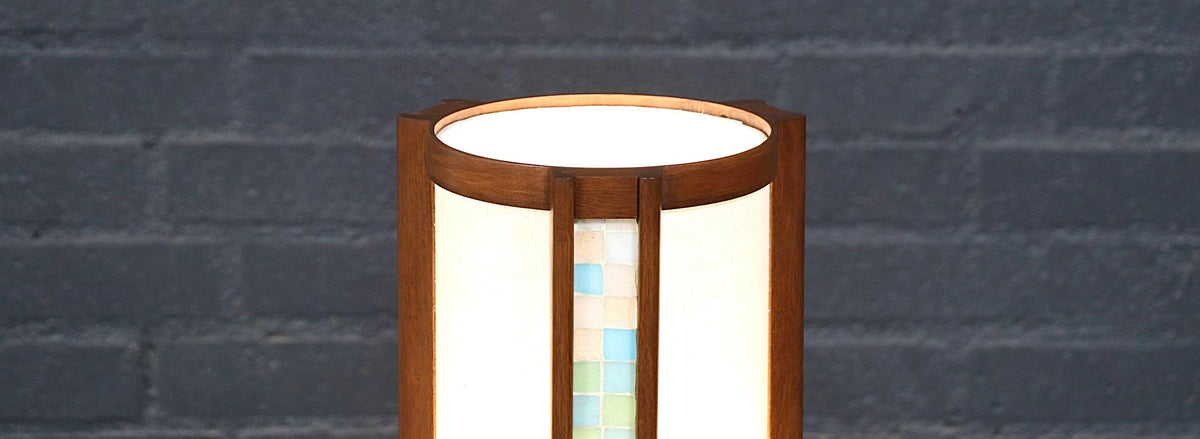 John Keal Mosaic Tile Floor Lamp for Modeline of CA