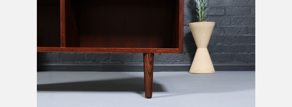 Danish Modern Rosewood Bookshelf by Carlo Jensen for Hundevad & Co.
