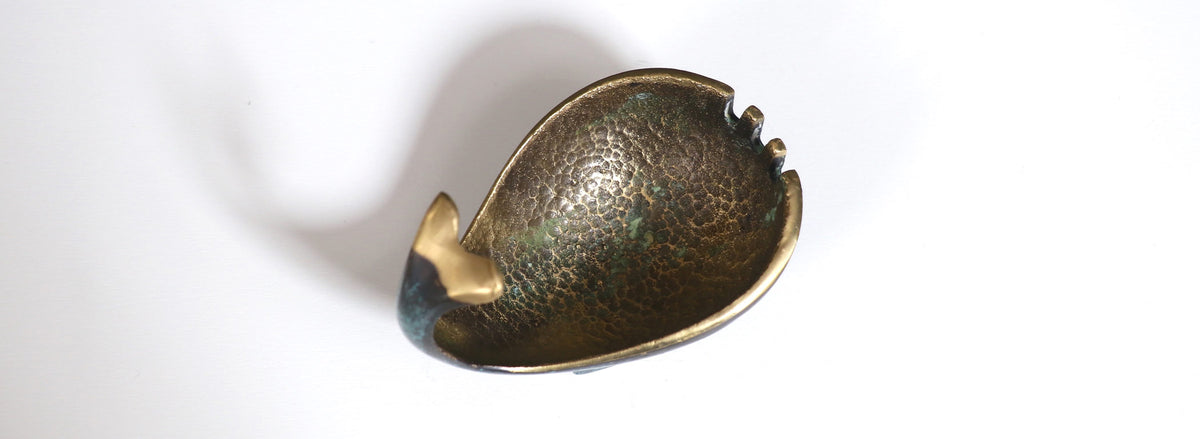 Maurice Ascalon Bronze Whale Ashtray for Pal-Bell