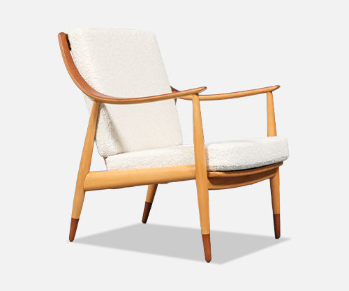 Peter Hvidt Model FD-146 Teak & Birch Lounge Chair