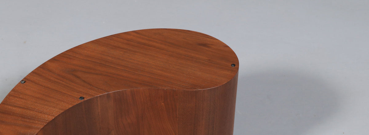 Mid-Century Sculpted Biomorphic Shaped Coffee Table w/ Glass Top