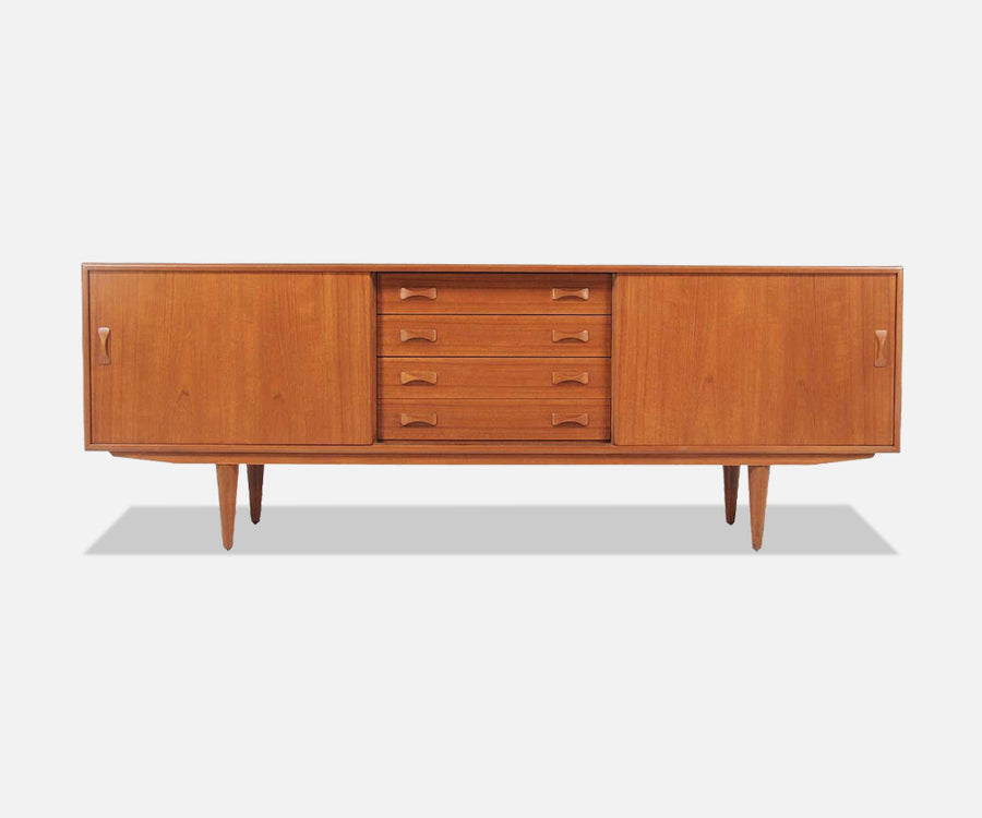 Danish Modern Teak Credenza by Clausen & Søn