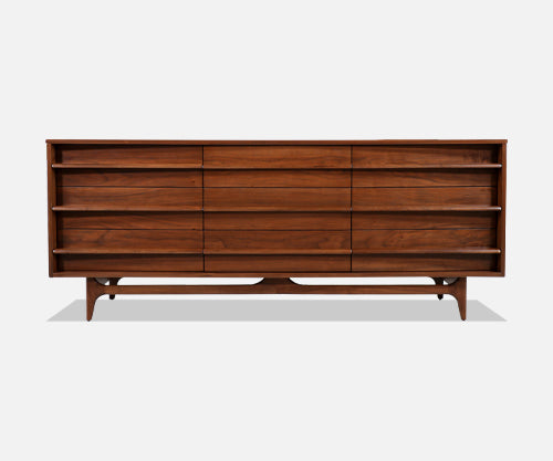 Mid-Century Modern Curved-Front Dresser by Young Furniture Co.