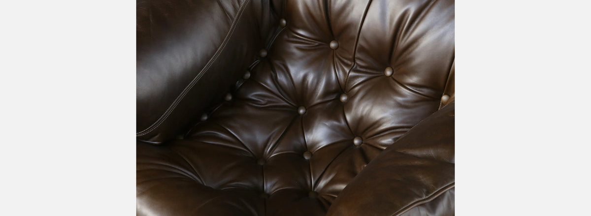Percival Lafer MP-41 Series Dark Olive Green Leather Lounge Chairs