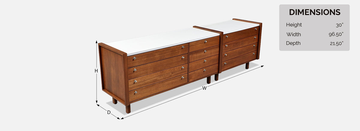 Californian Modern Modular Dresser by Martin Borenstein for Brown Saltman