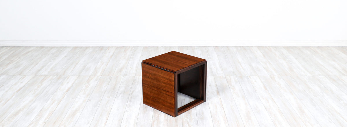Kai Kristiansen Model-33 Rosewood Interlocking Cube Nesting Tables