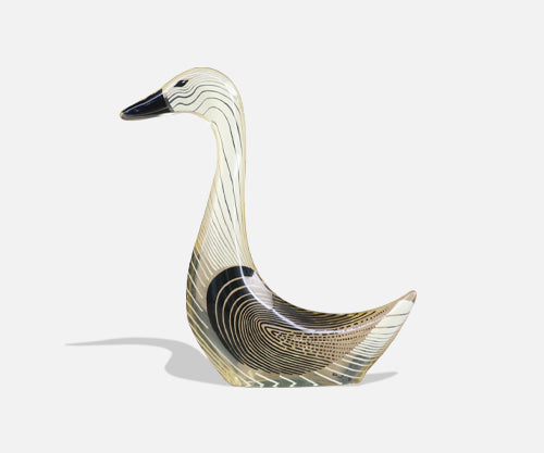 Abraham Palatnik Lucite Optic Art Swan Sculpture