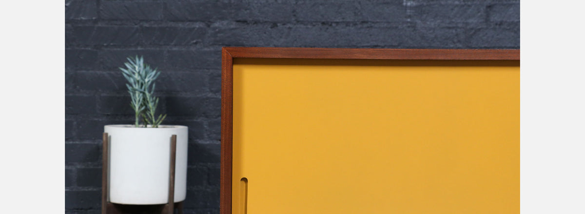 Custom Made Multi-Color Lacquered Credenza by Danish Modern LA
