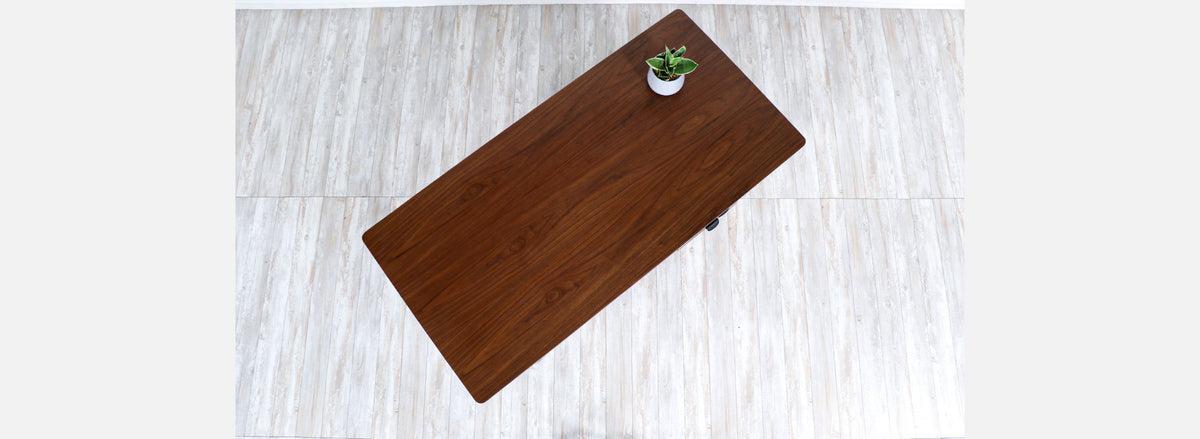 Finn Juhl Executive Walnut Desk with Caning for Baker Furniture
