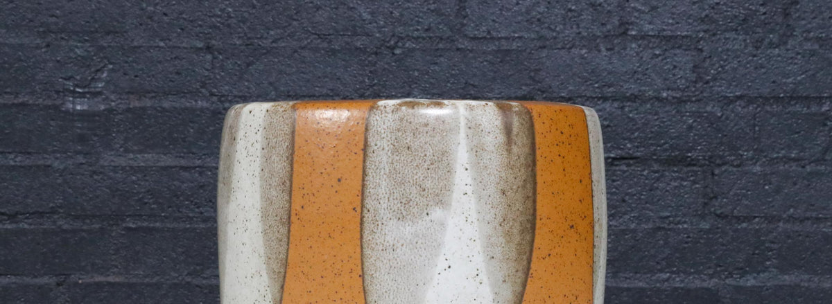 Californian Pro Artisan "Flame Glaze" Tire Planter by David Cressey & John Follis