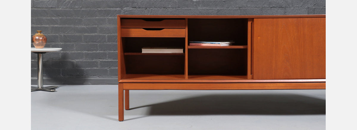 Danish Modern Teak Credenza by Aksel Kjersgaard