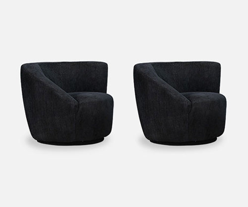 Vladimir Kagan “Nautilus” Swivel Club Chairs for Directional