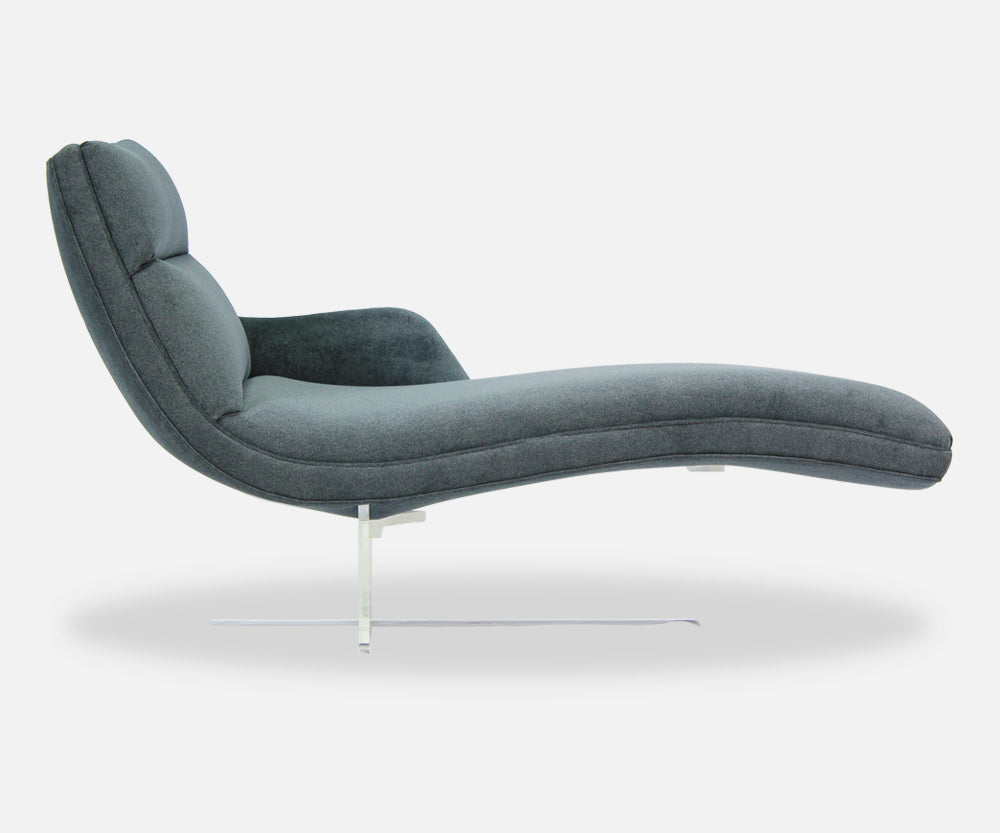 Vladimir Kagan "Erica" Chaise Lounge for Weiman Preview Furniture