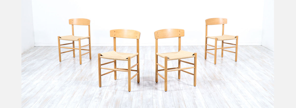 Børge Mogensen "FolkeStole" J-39 Dining Chairs for FDB Møbler 