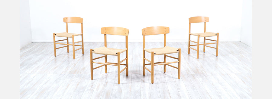 Børge Mogensen "FolkeStole" J-39 Dining Chairs for FDB Møbler 