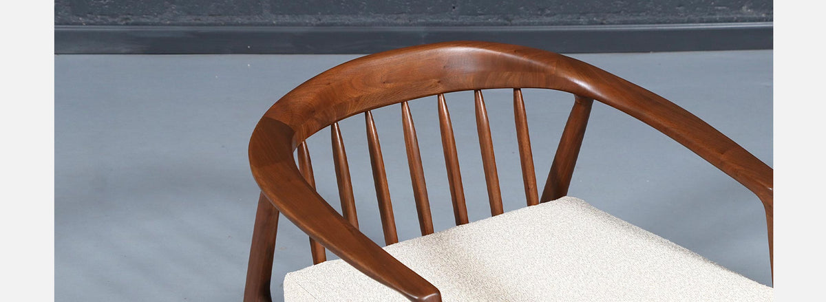 Milo Baughman Sculpted Walnut Lounge Chair for Thayer Coggin