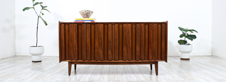 Mid-Century Modern "First Edition" Walnut Credenza by Lane