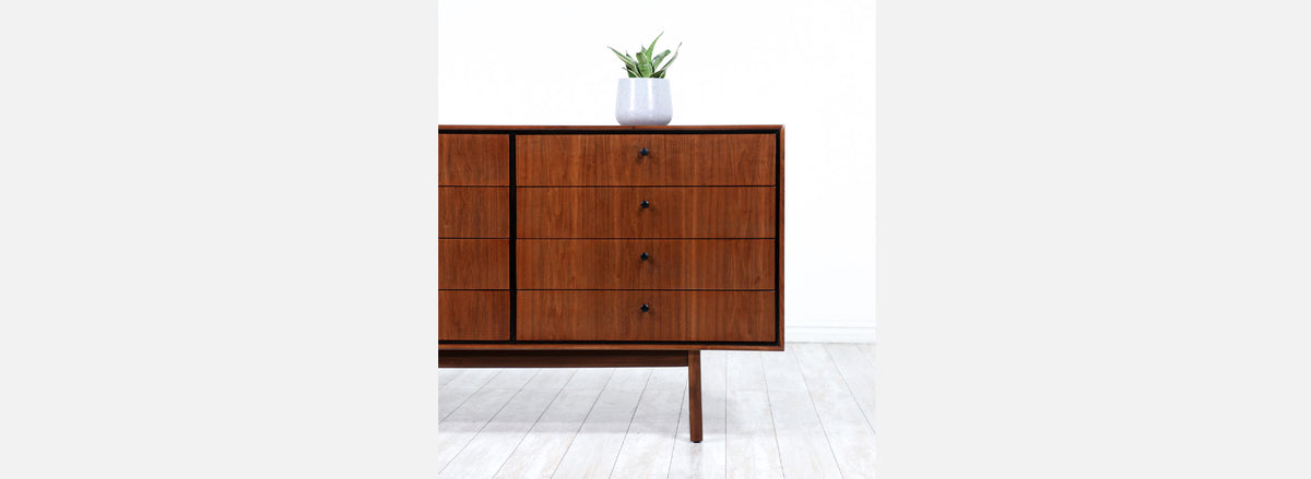 Jack Cartwright 12-Drawer Walnut Dresser for Founders Co.