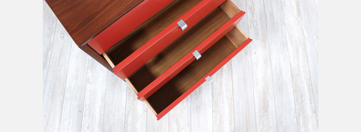 George Nelson Lacquered Chest of Drawers for Herman Miller