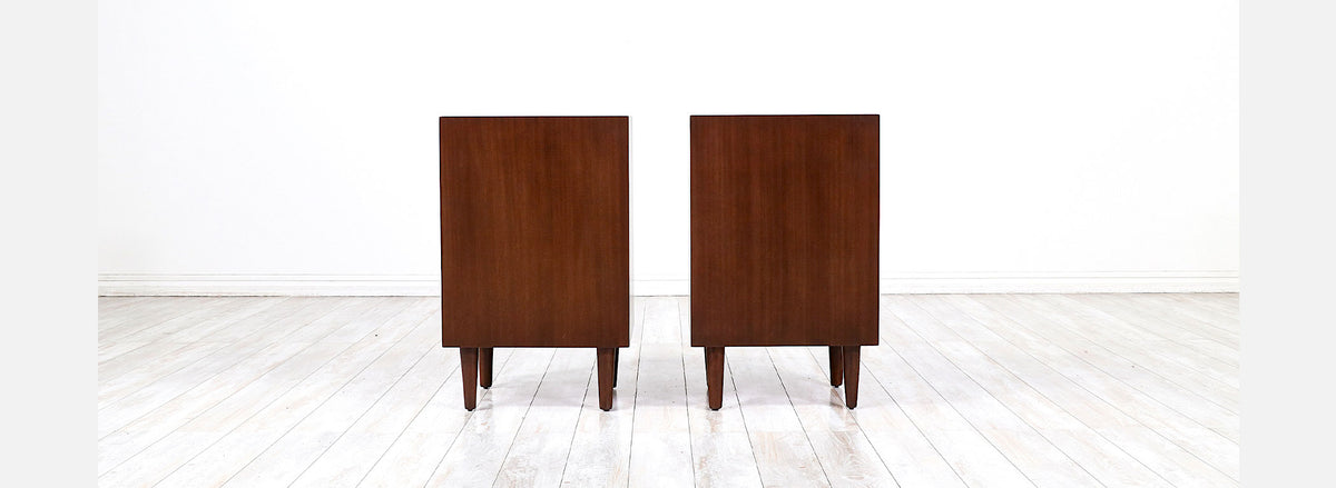 Edward J. Wormley Night Stands with Bookshelves for Dunbar