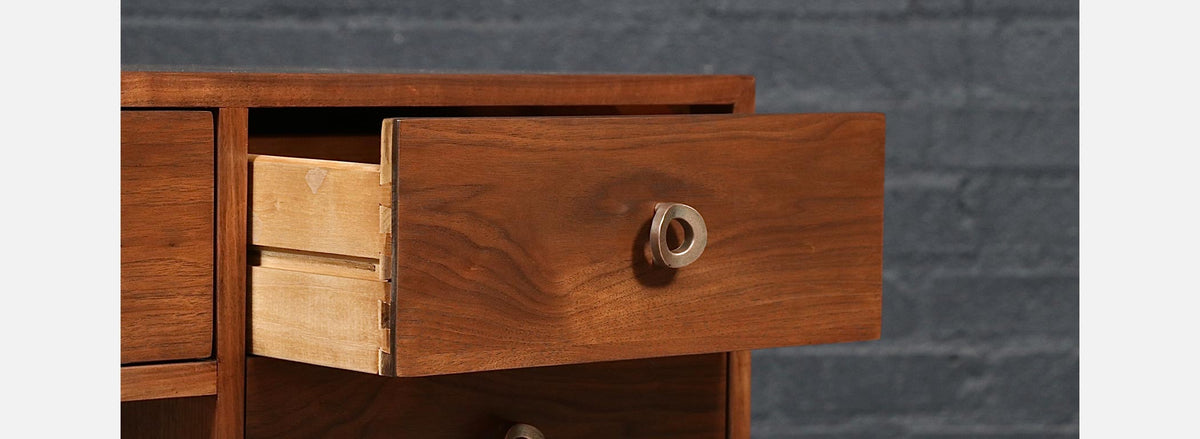 Greta M. Grossman Walnut Writing Desk for Glenn of California