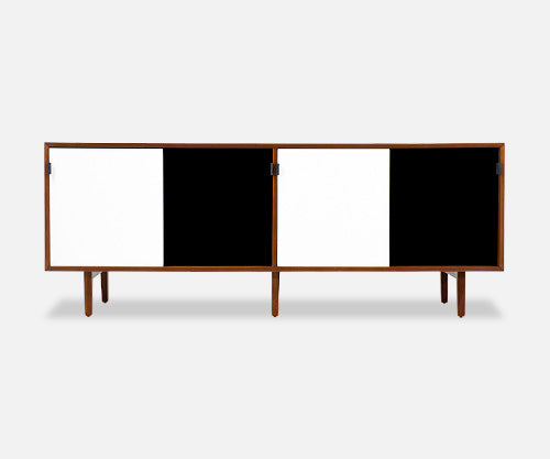 Florence Knoll Two-Tone Lacquered & Walnut Credenza