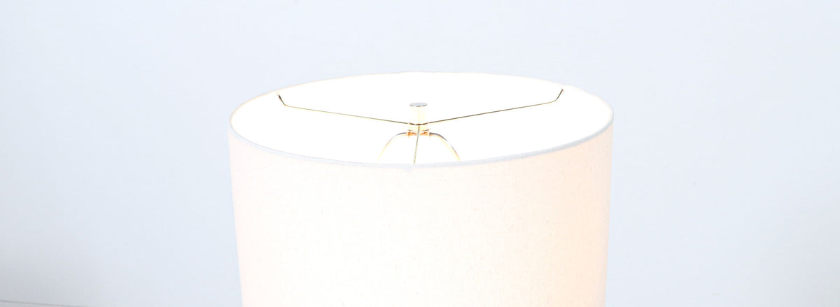 Mid-Century Italian Marble & Brass Pyramid Style Table Lamps