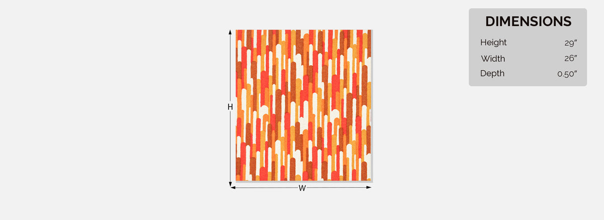 Mid-Century Modern Abstract Graphic Textile Wall Art