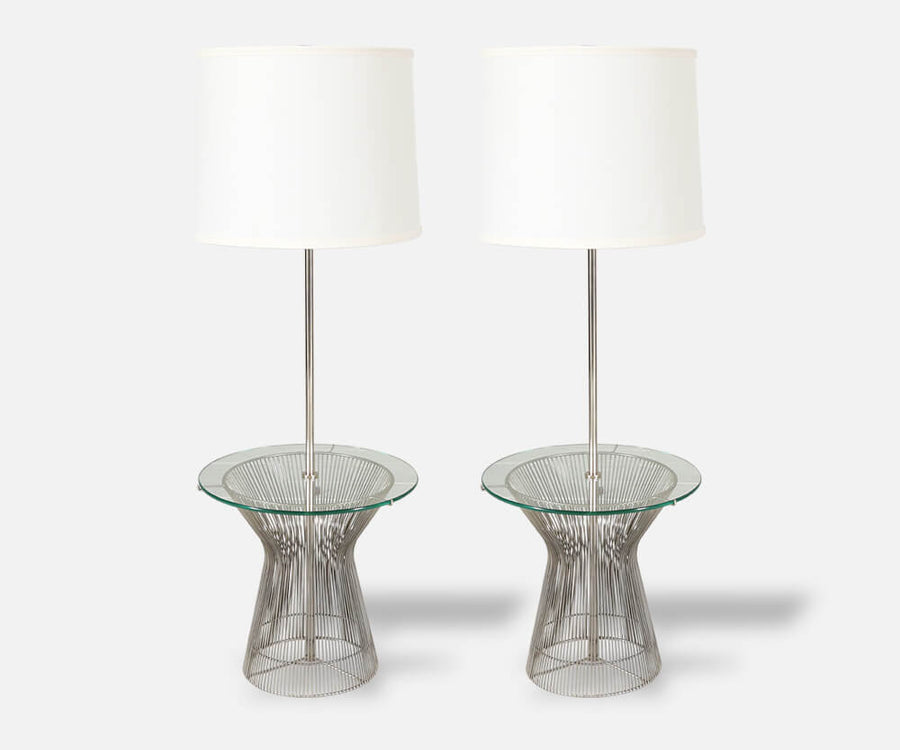 Warren Platner Style Lamp Side Tables by Laurel Lamp Co.