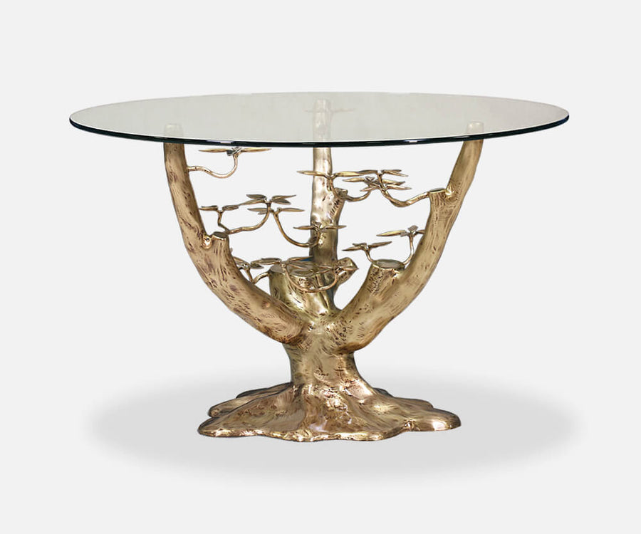 Willy Daro Style "Bonsai Tree" Round Entryway Table