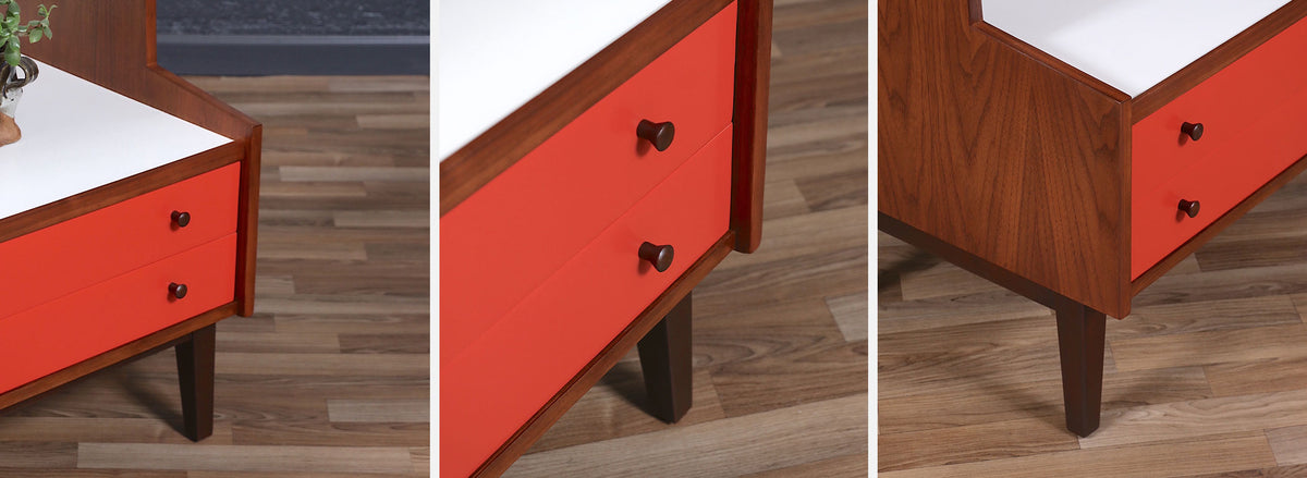 Kipp Stewart Lacquered & Walnut Bookshelf for Glenn of CA