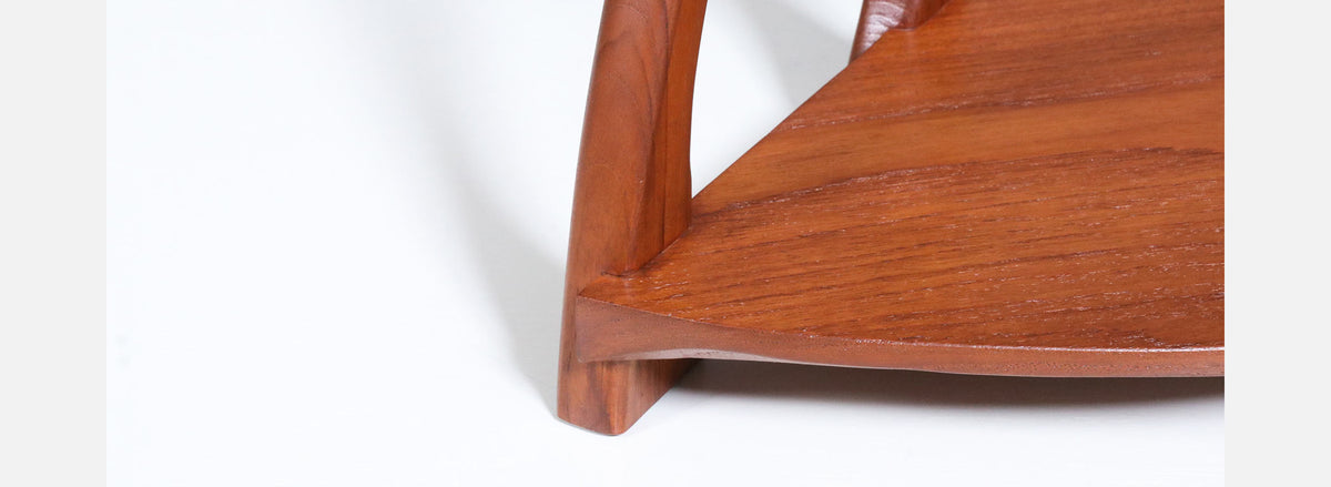 California Studio Craft Organic Modern Teak Counter Shelf